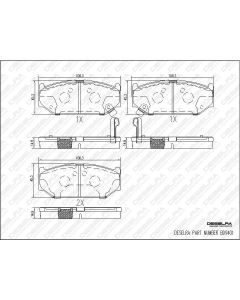 Dzire 1.2 / Ertiga / Swift Front Brake Pads 2018+